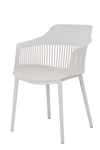 Kepler Brooks Senora Cafeteria Dining Chair in White Colour