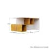 Hexa Engineered Wood Coffee Table With Storage In Frosty White And Giant Wood