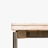Nouve Stainless Steel Six Seater Dining Table in Gold Finish