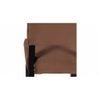Newport wood Set of 2 Dining Chairs in Taupe Brown Velvet Upholstery with MAHAGONY FINISH