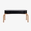 Andaman Inglis Solid Wood Console Table in Black Colour