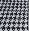 Jaipur Rugs Soft Houndstooth Wool Polyester Dhurrie Rug White 6x9 ft in Ebony and Undyed White
