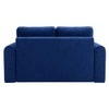 Baruna 2 Seater Velvet Pull Out Sofa Cum Bed with Storage In Blue Color