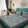 Multicolor Floral 180 TC Flat 1 Queen  Bedsheet with 2 Pillow Covers