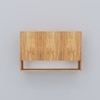 3 Doors Modular Wall Mounted Kitchen Cabinet With Organizer Shelf In Plateau Apple Finish