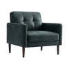 Clark PU Leather Armchair in Grey