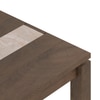 Atlas Crest Storage Solid Wood 6 Seater Dining Table With 6  Ollie Dining Chairs (Finish : Danish Walnut, Chair Colour : Deep Olive Velvet)