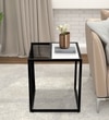 Sleek Metal Side Table in Black Colour