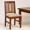 Globally Indian Corinne Solid Sheesham Wood 6 Seater Dining Table Set 6 Chairs Beige