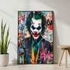 The Castle Decor Dark Graffiti Villain Wall Art Framed Painting 20x30 Inch