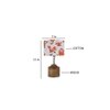 Erica Multicolour Fabric Shade Table Lamp with Natural Wooden Base