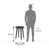 Sinata Solid Wood Side Table in American Walnut Finish