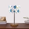 Devansh Multicolor Cotton Table Lamp With  Natural  Wood Base  & Steel Pipe (7X17 Inches)-15
