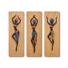 The Castle Decor Tribal Dancer Wall Art Set of 3 36x39 Inch