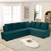 Melo 3 Seater Fold Out Sofa cum Bed in Teal Colour
