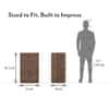 Ben Engineered Wood Chest of 4 Drawers in Classic Walnut Finish
