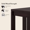 Beirut Solid Wood Bedside Table in Mahogany Finish