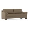 Farina 3 Seater Premium Italian Leather Sofa In Dark Truffle