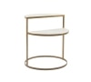 Marla Metal Side Table in Gold Colour