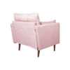 Arihana Fabric Arm Chair in Pink Color