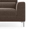 Chelsea Left Aligned 3 Seater Sectional Fabric Sofa (Daschund Brown)