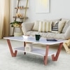 Amy Coffee Table in Frosty White Finish