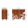 Adore Shoe Cabinet for 12 Pairs with Forest Print – Decorative Wooden Shoe Storage Cabinet