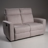Canyon Two Seater Manual Fabric Recliner in Greige Beige Colour