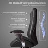 Kepler Brooks Atlas Premium Leatherette Office Desk Chair in Black Colour
