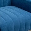 Murrow Solid Wood Accent Chair in Blue Colour