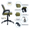 Diicea Mid Back Ergonomic Chair in Pearl Green Colour