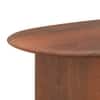 Zen Asymmetric Solid Wood 6 Seater Dining Table in Honey Finish