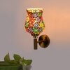 Devansh Metal Electric Wall Light in Gold Colour with Multi Shade Count of 1 Light