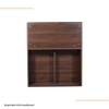 Mavora Single Bed With Headboard Storage Storage In Columbian Walnut Finish