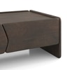 Koro Solid Wood Rectangular Storage Coffee Table In Dark Chestnut Finish