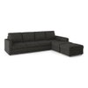 Apollo Compact Sofa (Colour : Graphite Grey, Cushion : Hard, Back Type : Regular, Seating Capacity : Right Aligned 3 Seater + Right Aligned Chaise)