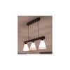 Terzo Brown Solid Wood Cluster Hanging Light