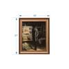 Artistry Brown Grey Antique Gentleman Framed Canvas Canvas Wall Prints Set of 1 Multicolor Matte
