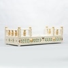 D'Dass White Mdf and Sheesham Wooden Temple For Pooja