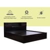 Aegiale Engineered Wood Queen  Size Bed With Drawer Storage (Melamine Finish)