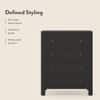 Walter Solid Wood Chest of Drawers in Mango Mahogany Finish