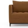 Florence Premium 2 Seater Fabric Sofa in Ochre velvet Colour