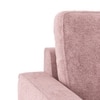 Apollo Compact High Back 2 Seater Fabric Sofa in Desert Rose Colour