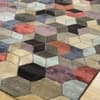 Jaipur Rugs Geometric Wool And Viscose 5x8 Feet Ebony And Black Olive Hand Tufted Rug Carpet