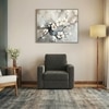 Apollo 1 Seater  Fabric Sofa In Smoke Colour