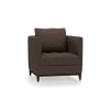 Florence Essential 1 Seater Fabric Sofa in Mocha Colour