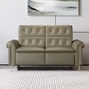 Splendor Two Seater Motorized Leather Recliner in Olive Green Colour