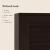 Bennis 9 Pair Shoe Rack in Dark Walnut Finish