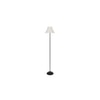Bree Black Cotton Shade Floor Lamp