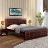 Venturi Solid Wood Queen Size Non Storage Bed In Walnut Finish